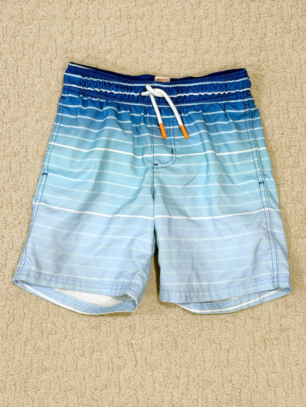 Cat & Jack Striped Swim Trunks Size M (8)